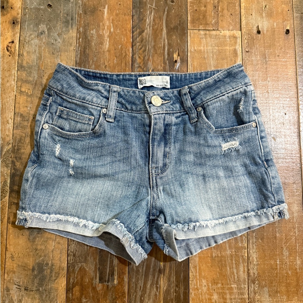 RSQ Mid Rise Cuff Jean Shorts